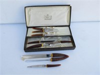 "Crown Crest" Stainless Knives in Case