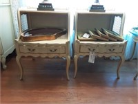 PAIR OF FRENCH STYLE END TABLES
