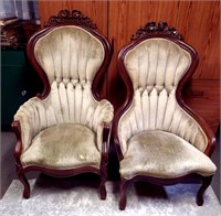 Victorian Upholstered Chairs Replicas