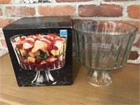 Sierra Glass Trifle Bowl in Original Box