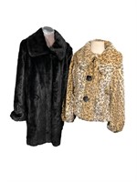 2 Faux Fur Coats