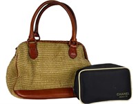 Chanel makeup pouch & Aigner Handbag