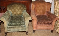 3 upholstered arm chairs