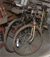 Contents of former coal bin: 2 bicycles,
