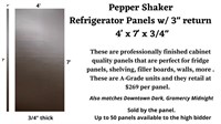 Refrigerator Panels - Downtown Dark 24"w x 84"