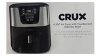 Crux 6.3 Qt. Air Fryer w Touchscreen - Stainless