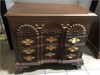 4 DRAWER CHEST W/ SHELL CARVED FRONT