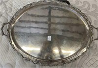 OVAL STERLING TRAY