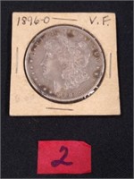 Morgan O Silver Dollar 1896