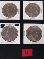 4-Eisenhower Silver Half Dollars