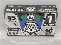 2021-22 Mosaic Soccer Hobby Box 10 Packs 1 Auto