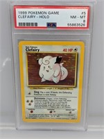 1999 Pokemon Base Clefairy 5/102 Rare Holo PSA 8