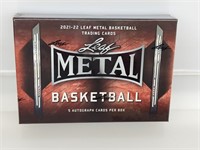 2021-22 Leaf Metal Basketball Hobby Box 5 Autos