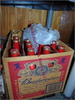 Group of Budweiser beer bottles SEE PICS