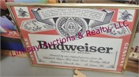 10 various Budweiser/A-B signs/pictures