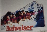 Group beer signs: Bud Horses, Budweiser, Royals--