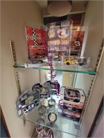 Group of collectible diecast race cars & other