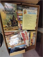 2 boxes of various western books SEE PICS