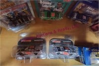 Group of collectible diecast race cars