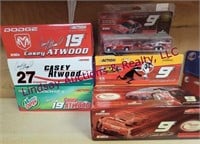 6 diecast 1:24 race cars various drivers SEE PICS