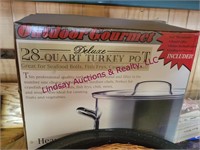 28qt Deluxe turkey pot & other stock pot