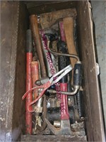 2 metal toolboxes w/ contents