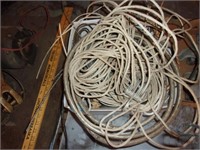 BOX OF ELECTRIC WIRE AND ROPE