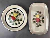 Strawberries Stoneware Serving Platters