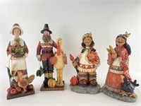 Composite Pilgrims & Native American Figurines