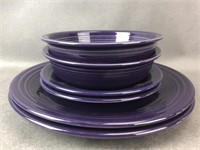 Purple Fiesta Ware Plates & Bowls