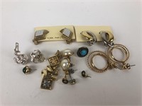 Mixed Gold Tone & More Earring Lot