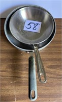 PAIR FRY PANS