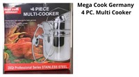 Mega Cook Germany 4 PC. Multi Cooker
