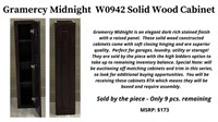 Cabinet - Solid Wood GM W0942. 09"w x 42"h x
