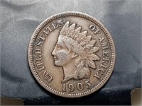OF)  1905 full Liberty Indian Head cent