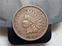 OF)  1906 full Liberty Indian Head cent