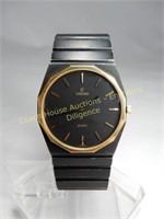 Concord 18K black quartz watch, Montre 18K noire