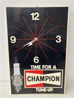 Original CHAMPION Spark Plug Dealership Clock -