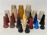 Selection Plastic Oil Bottles & Tops