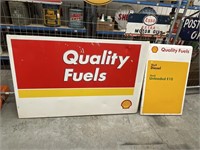 2 x SHELL Quality Fuels Panels - Largest 1620 x