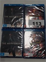 4 Assorted Blu-Ray DVD's