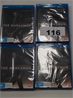 4 The Marksman Blu-Ray DVD's