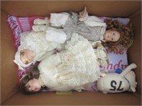 (3) Collectible Porcelain Dolls.