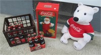 Collection of Coca-Cola Christmas Items.