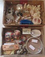 (2) Boxes includes Snowbabies, Decorative Shoes,