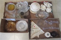 (4) Boxes of Kitchen Items Including Candlewick