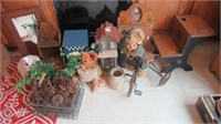 Group that Includes Antique Child's Desk, Wire