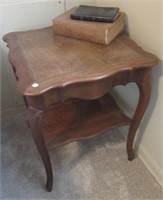 Leather Top End Table includes Bibles. Stands