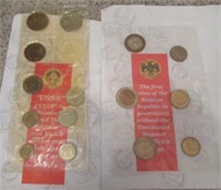 (2) Sets including First coins of Russian