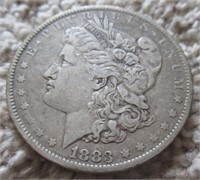 1883-O Morgan dollar.